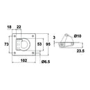 Recessed Lashing Hook - AMAIreland - 