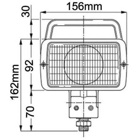 Rectangular Work Lamp - AMAIreland - 