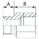 Reducing Adaptor BSP/Metric Male / Female 3/8" - 16x1.5 - AMAIreland - 