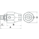 Revolving Coupling - BSP - Straight - 1"