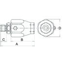 Revolving Coupling BSP - Straight - 3/8" - AMAIreland - 