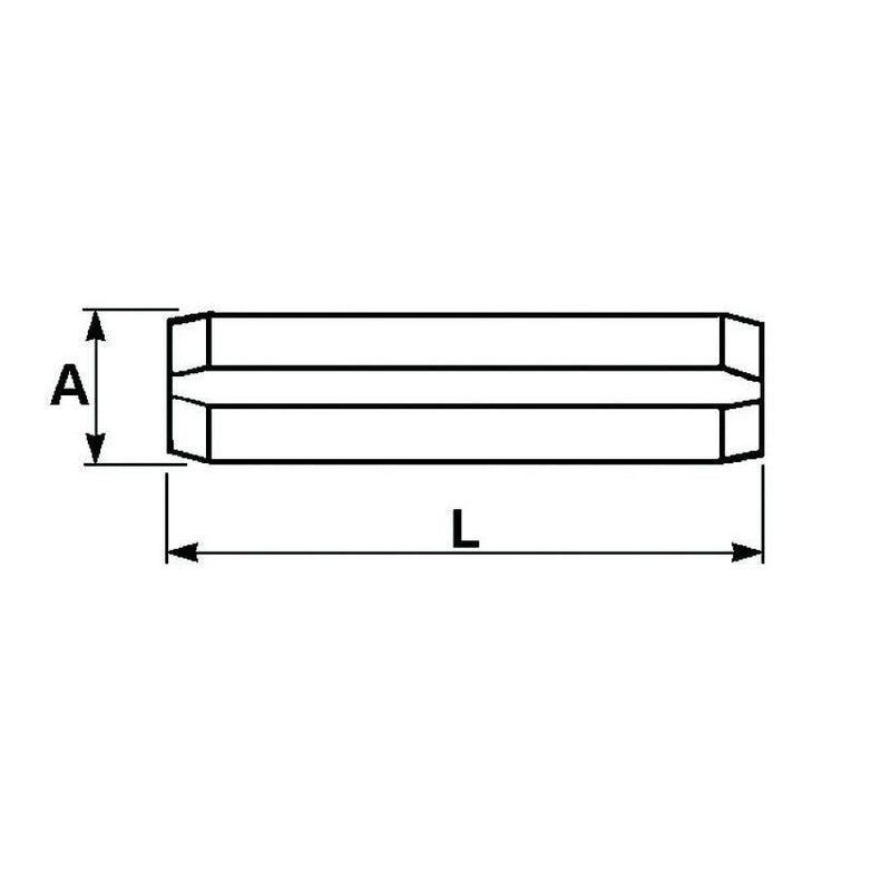 Roll Pin - 8mm x 65mm - AMAIreland - 