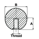 Round Knobs with Threaded Holes - AMAIreland - 