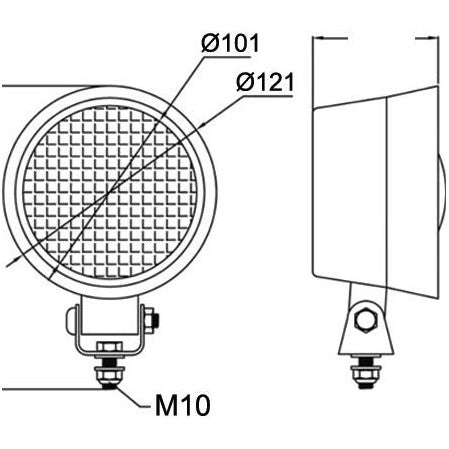 Round Work Lamp - AMAIreland - 