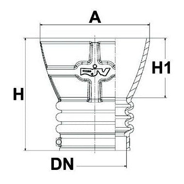 Rubber Docking Funnels with Stainless Steel Clamp - 6" - AMAIreland - 