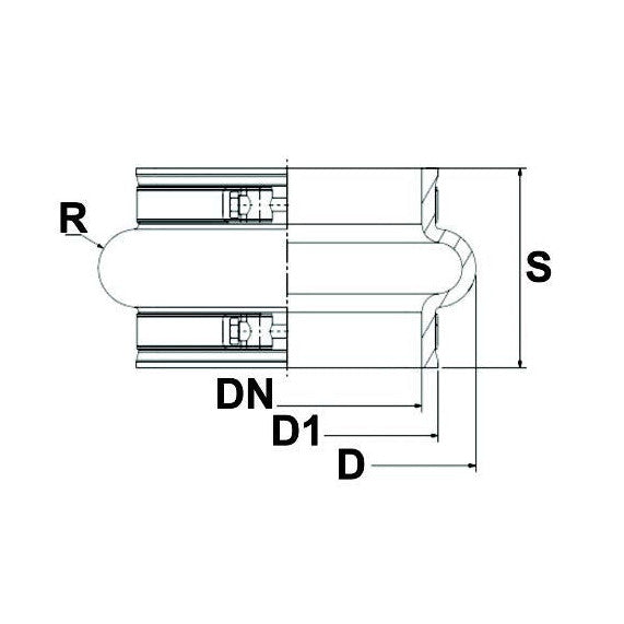 Rubber Joints with Stainless Steel Clamps - Dn 200mm - AMAIreland - 