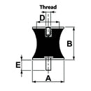 Rubber Mounting Bush (Male - Female) M8 - AMAIreland - 