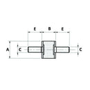 Mounting Bush (Male - Male) M10 Thread