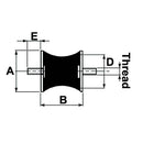 Mounting Bush (Male - Male) M8 Thread