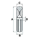 Rubber Wheel with Nylon Rim - Ø: 250mm - AMAIreland - 