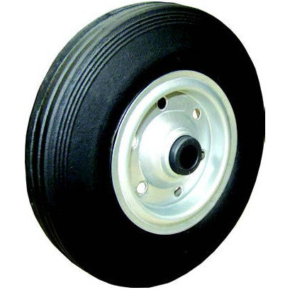 Rubber Wheel with Steel Rim & 30mm Nylon Centre - Ø: 385mm - AMAIreland - 