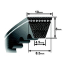 AVX10X1050 Rubberized AVX10 Section Belt