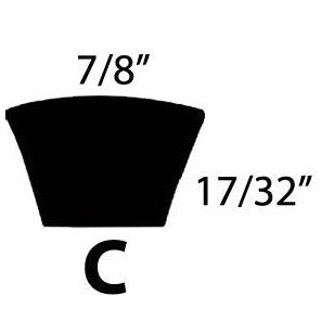 Rubberized C Section Belts C42 - C86 - AMAIreland - 