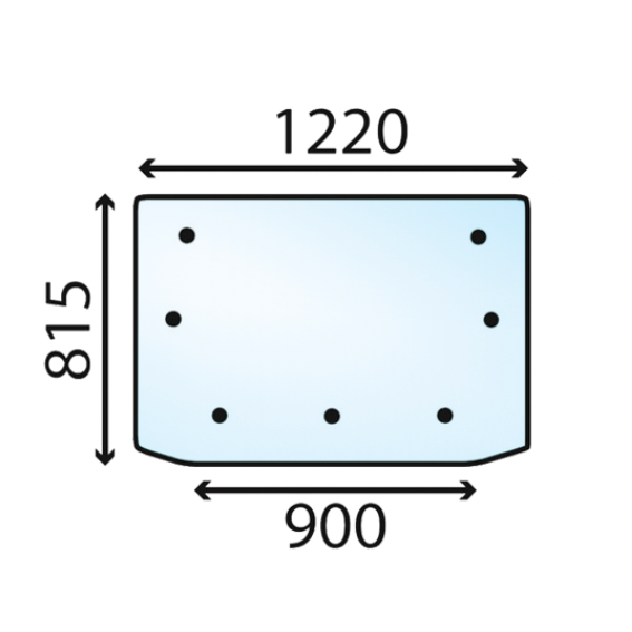 Same  - Upper Rear Cab Glass - AMAIreland - 
