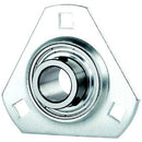 SBPFT Series Pressed Steel 3 Bolt Flange Bearing Self Aligning - SBPFT206