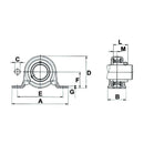 SBPP Series Pressed Steel Pillow Block Bearing Self Aligning - SBPP206