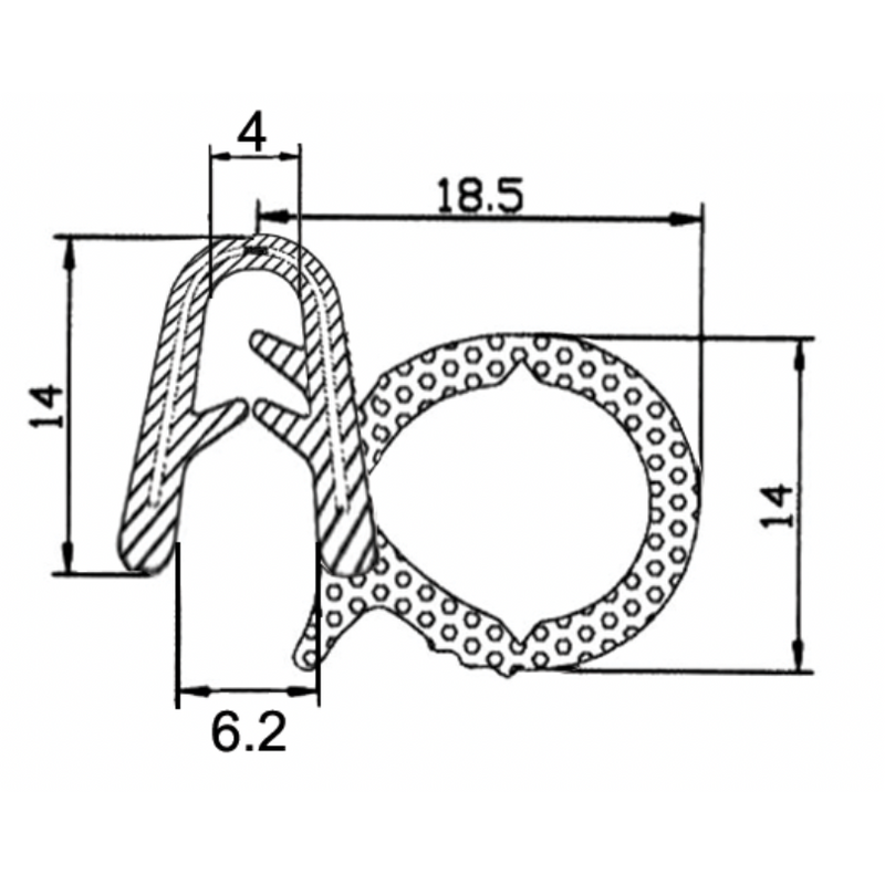 Seals - Metal, ABS, Bonnets - 3mm - AMAIreland - 