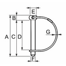 Shaft Locking Pin - L 56mm x Ø 7mm - AMAIreland - 