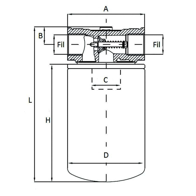 Spin on Suction Oil Filters (Complete) - 1 1/4"BSP - AMAIreland - 