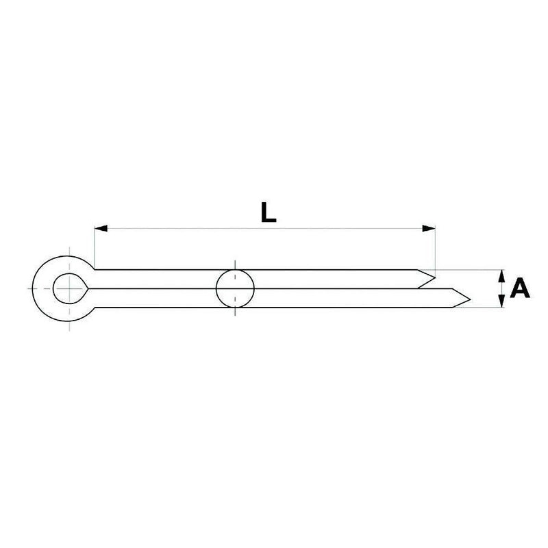 Split Pin - 6mm x 80mm - AMAIreland - 