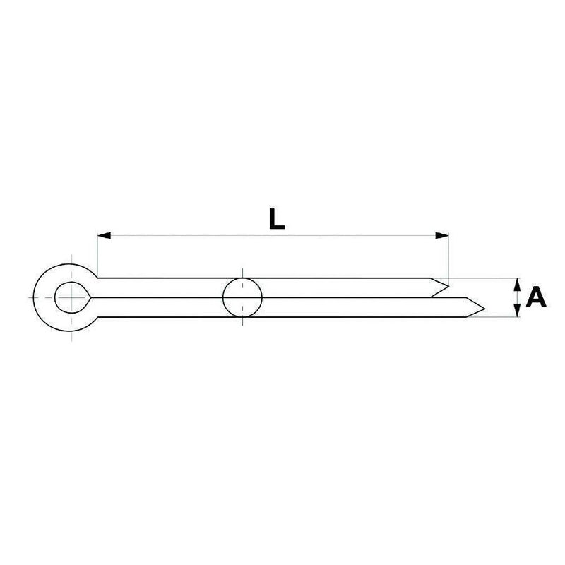 Split Pin - 8mm x 80mm - AMAIreland - 