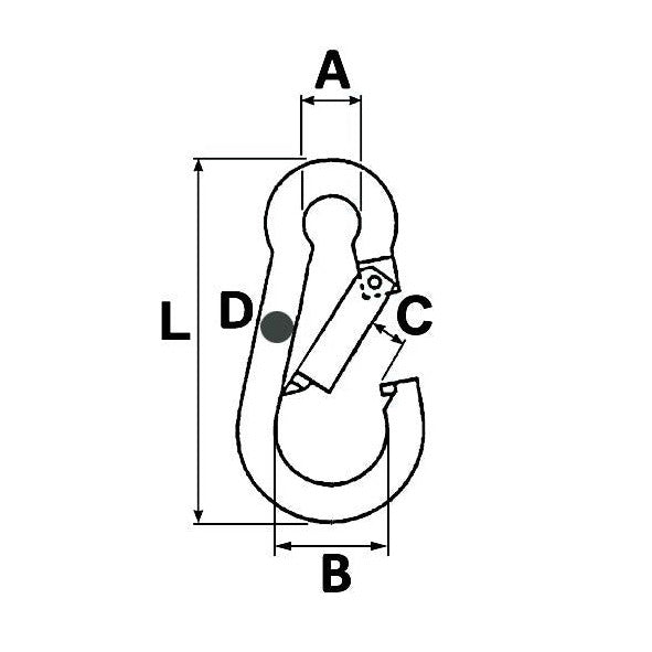 Spring Catch - Galvanised - L 90mm - AMAIreland - 