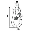 Spring Catch with Safety Screw - Galvanised - L 80mm - AMAIreland - 