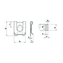 Spring Clip - Hole 6mm - AMAIreland - 