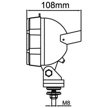 Square Work Lamp with Handle - AMAIreland - 