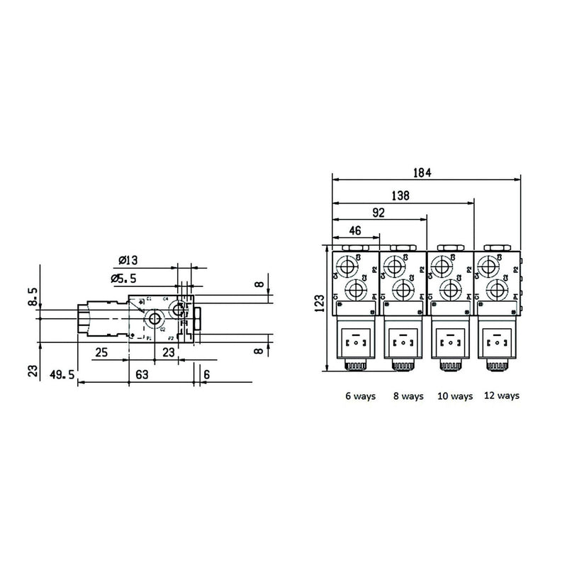 Stackable Circuit Selector Valve - Double Acting - AMAIreland - 
