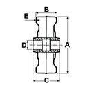 Steel Wheel with Nylon Insert 225mm x 60mm - AMAIreland - 
