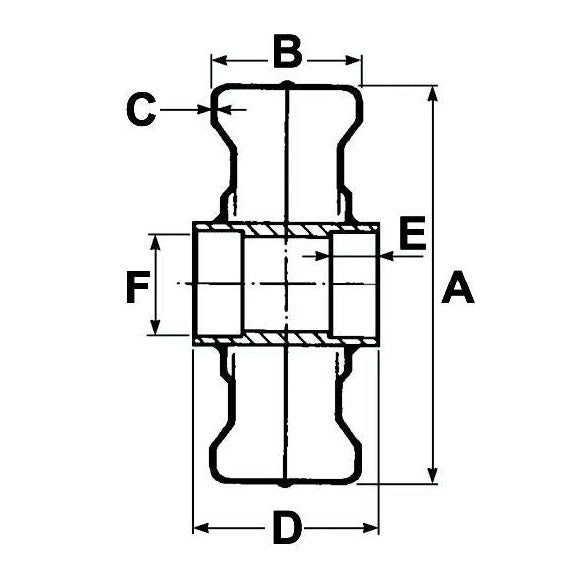 Steel Wheel with Steel Centre 280mm x 120mm - AMAIreland - 