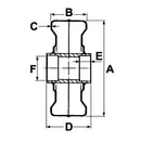 Steel Wheel with Steel Centre 320mm x 100mm - AMAIreland - 