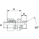 Straight Male Coupling 1/2" - 18L - AMAIreland - 
