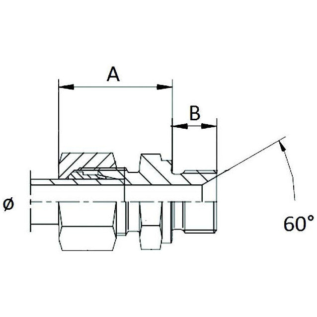 Straight Male Coupling 3/8" - 8L - AMAIreland - 
