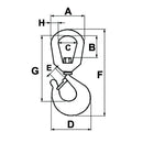 Swivel Lifting Hooks -  Capacity 1000KG - AMAIreland - 