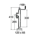 Swivel Parking Jacks with Tube Mounting Bracket - Round Profile - AMAIreland - 