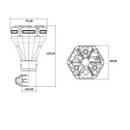 LED Pole Beacon (Impact Resistant)