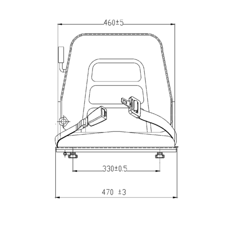 Forklift Seats with Slides