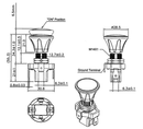 LED Switch - Push / Pull - 12V