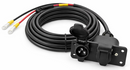 Power Cable with Dual 3 Pin Socket