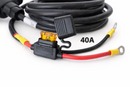 Power Cable with Dual 3 Pin Socket