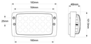 LED Tractor Worklight / Roof Headlamp - Various Applications