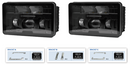 2 Piece LED Headlight Kit - with 3 Brackets for Multiple Applications