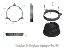LED Tractor Headlamp - with 5 Location Mounting Bracket Kits