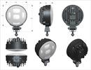 LED Tractor Headlamp - with 5 Location Mounting Bracket Kits