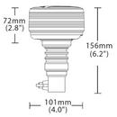 LED Flexible Pole Beacon - Green & Amber