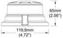 LED Beacon 12/24V - Bolt On