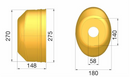 PTO Cone Ø: 270mm x L: 148mm