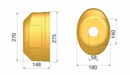 PTO Cone Ø: 275mm x L 148mm